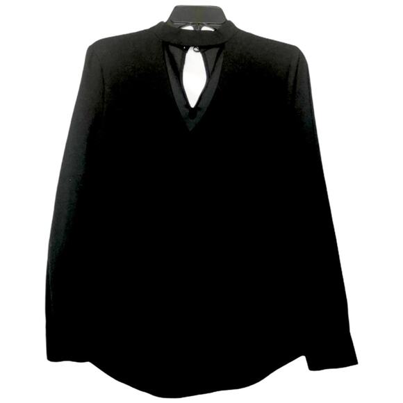 Urban Outfitters Black Blouse Long Sleeve S/P Peekaboo & Keyhole Whimsy Goth - Picture 1 of 10